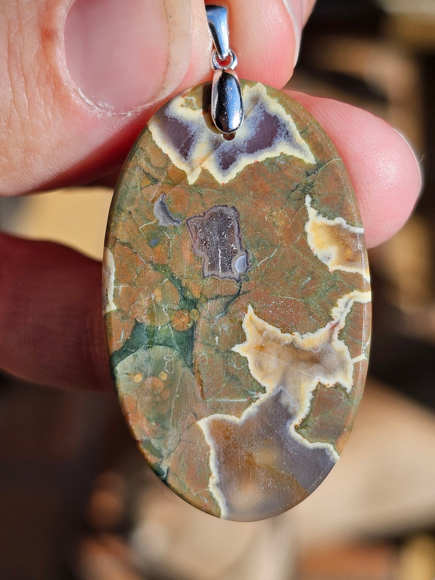 Pendentif en Rhyolite n°4