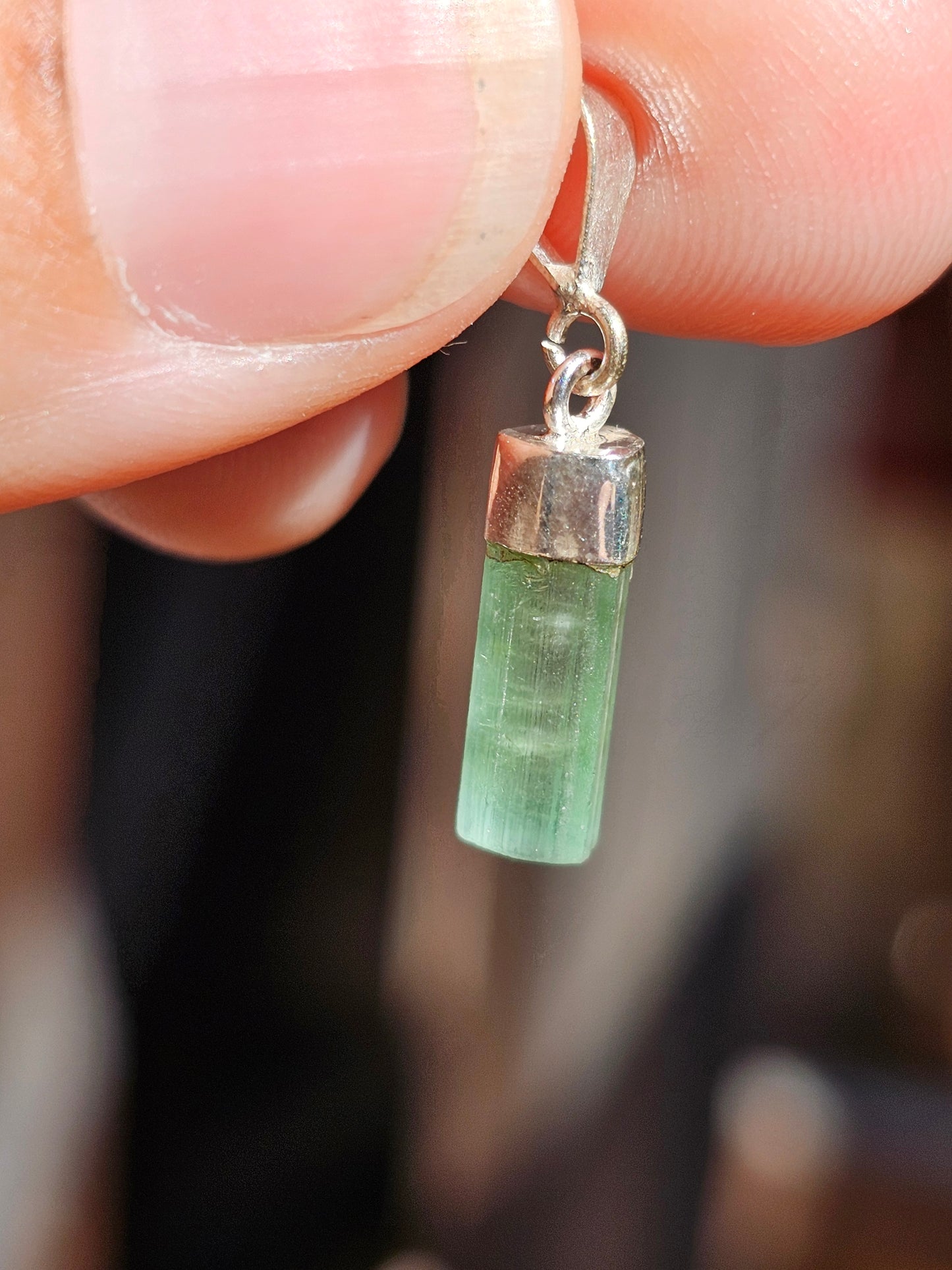 Pendentif en Tourmaline multicolore n°5