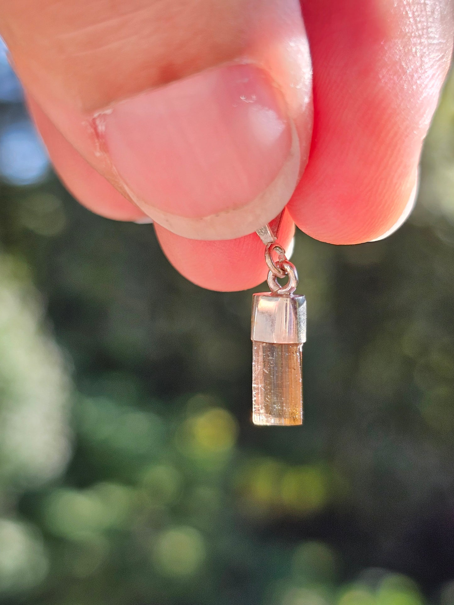 Pendentif en Tourmaline multicolore n°7