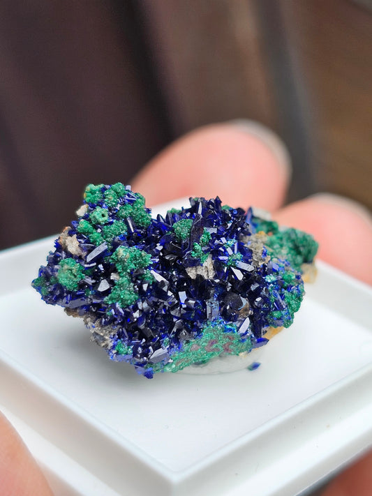 Azurite avec Malachite du Maroc n°19