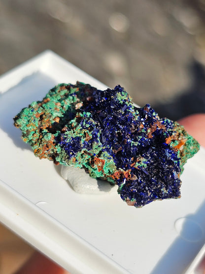 Azurite avec Malachite du Maroc n°18