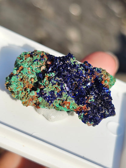 Azurite avec Malachite du Maroc n°18