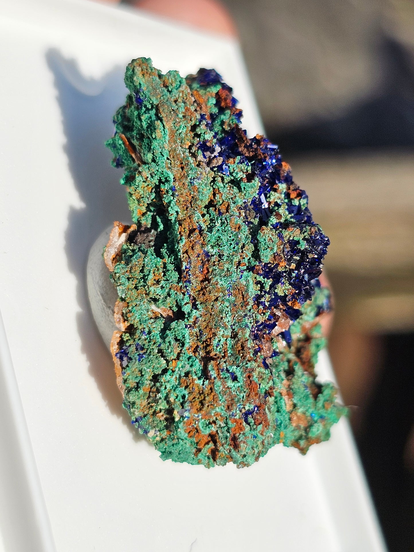 Azurite avec Malachite du Maroc n°18