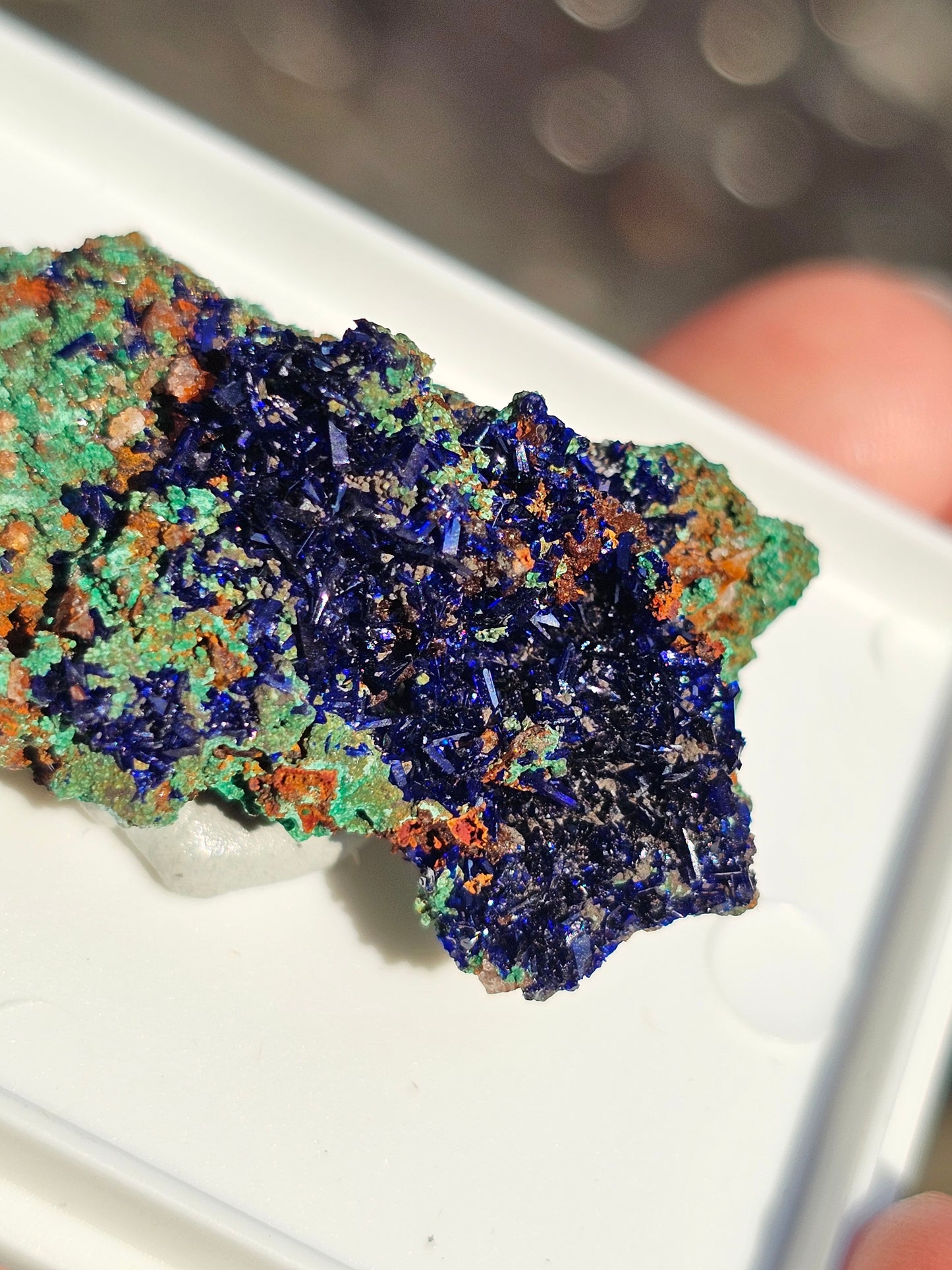 Azurite avec Malachite du Maroc n°18