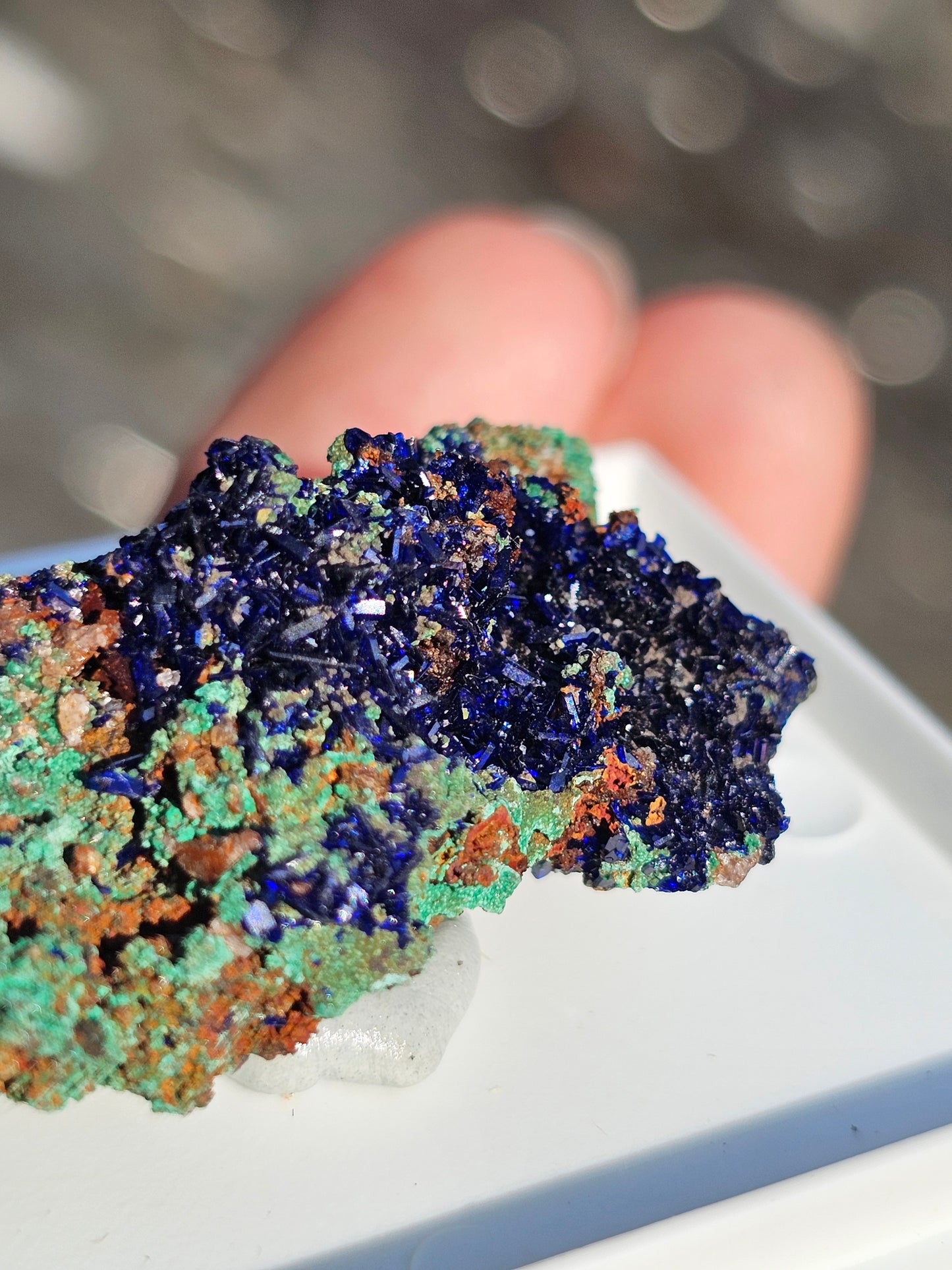 Azurite avec Malachite du Maroc n°18