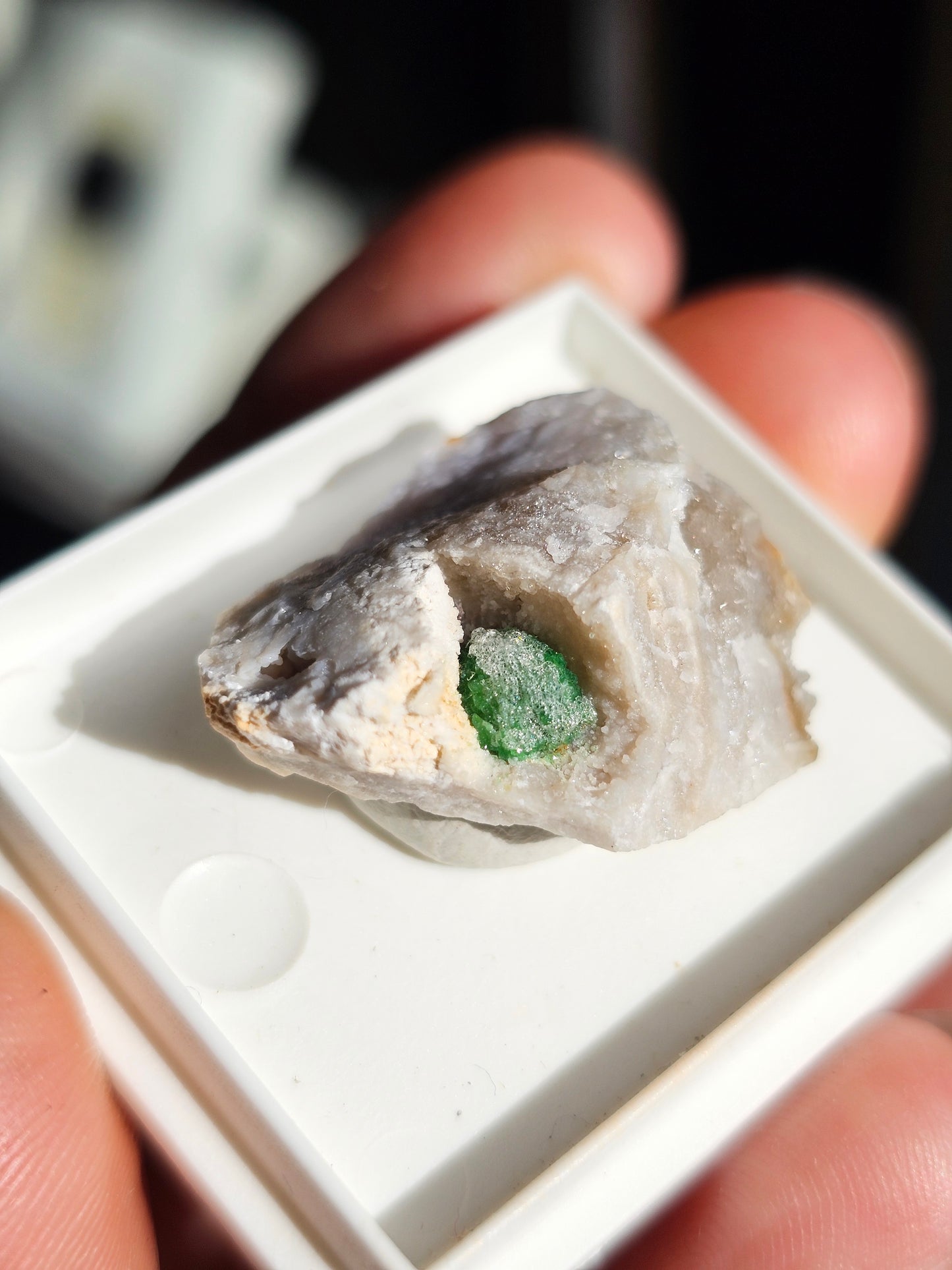 Variscite cristallisée du Brésil V6