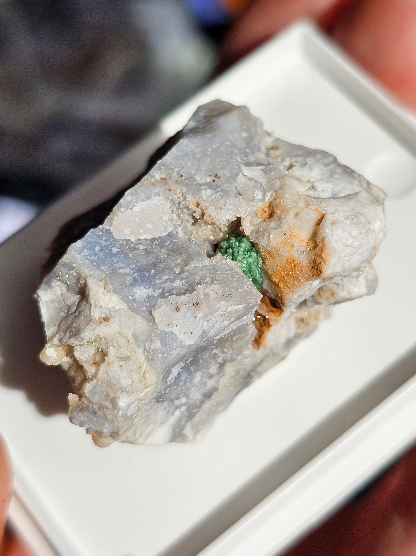 Variscite cristallisée du Brésil V8