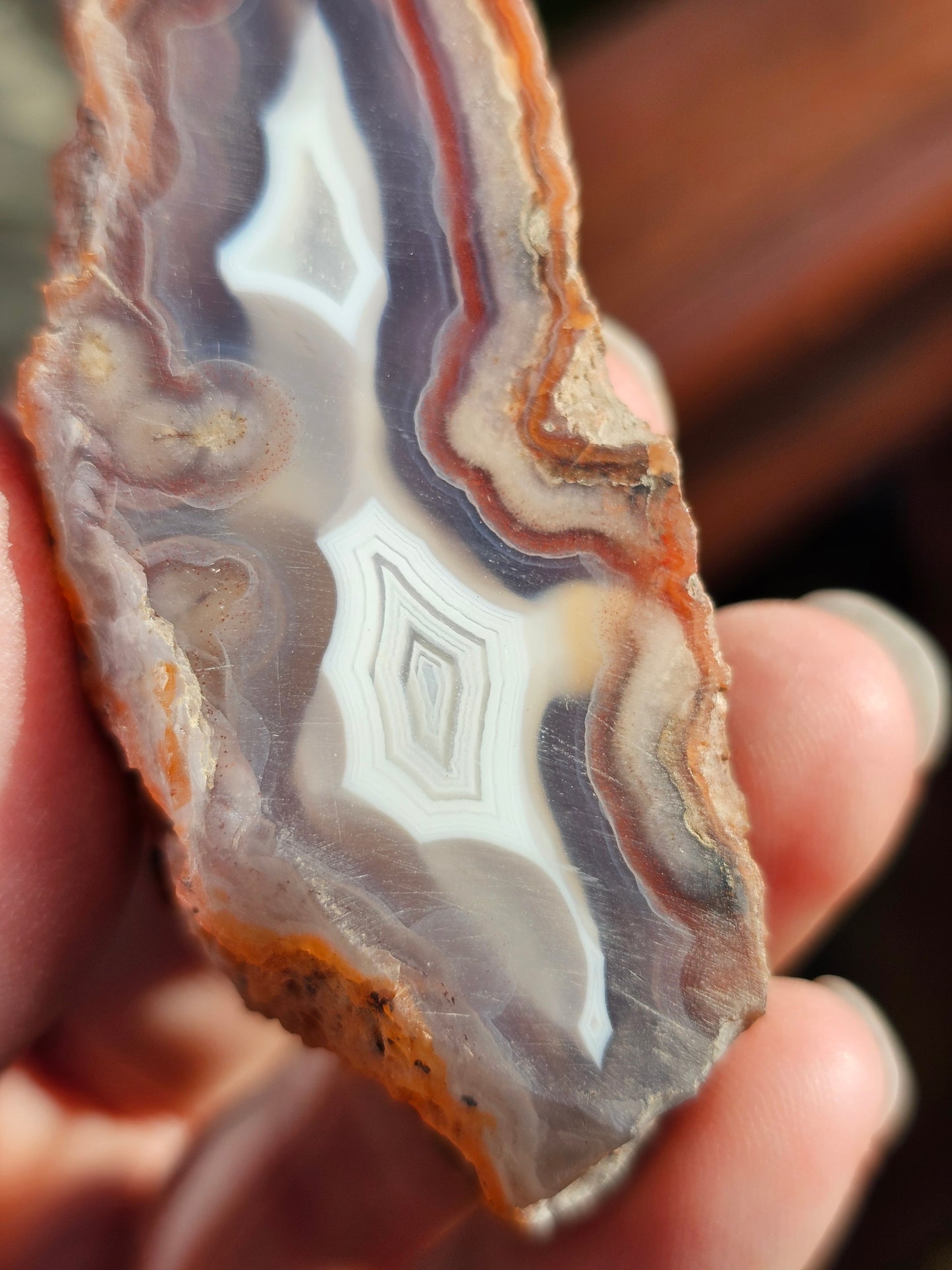 Géode Agate entière du Maroc L