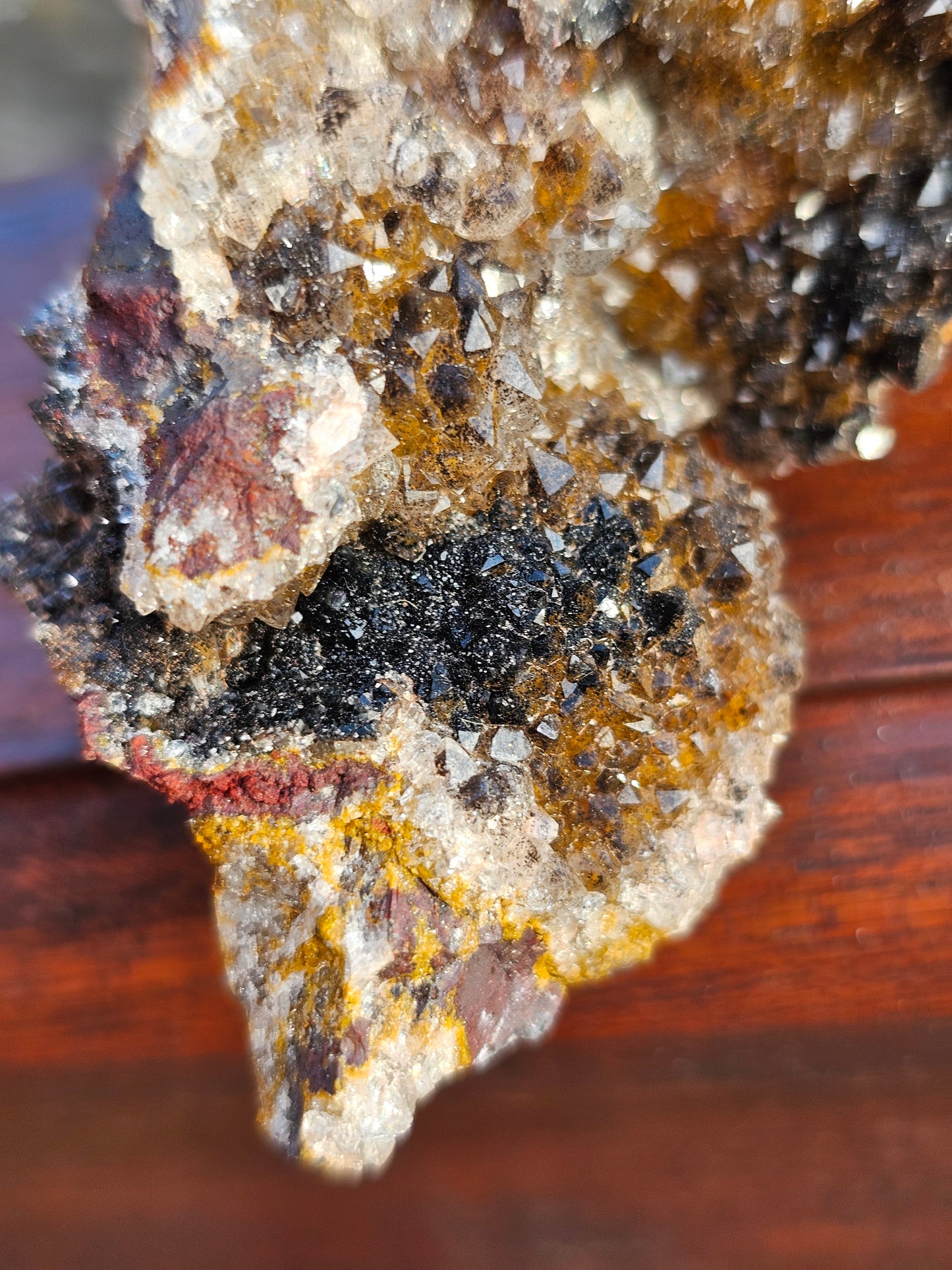 Goethite sur Quartz