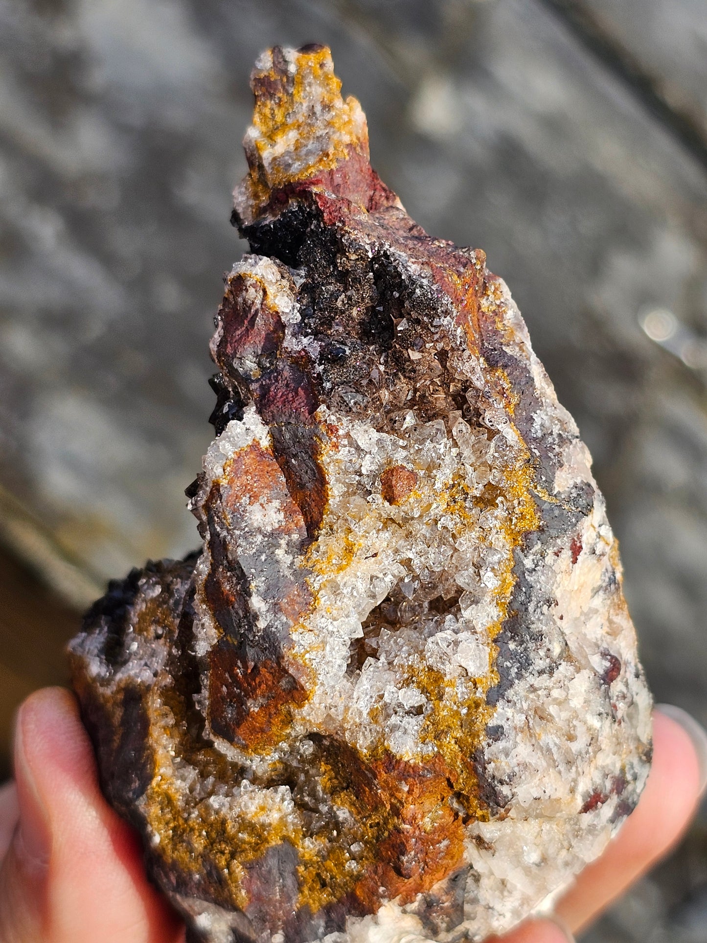 Goethite sur Quartz