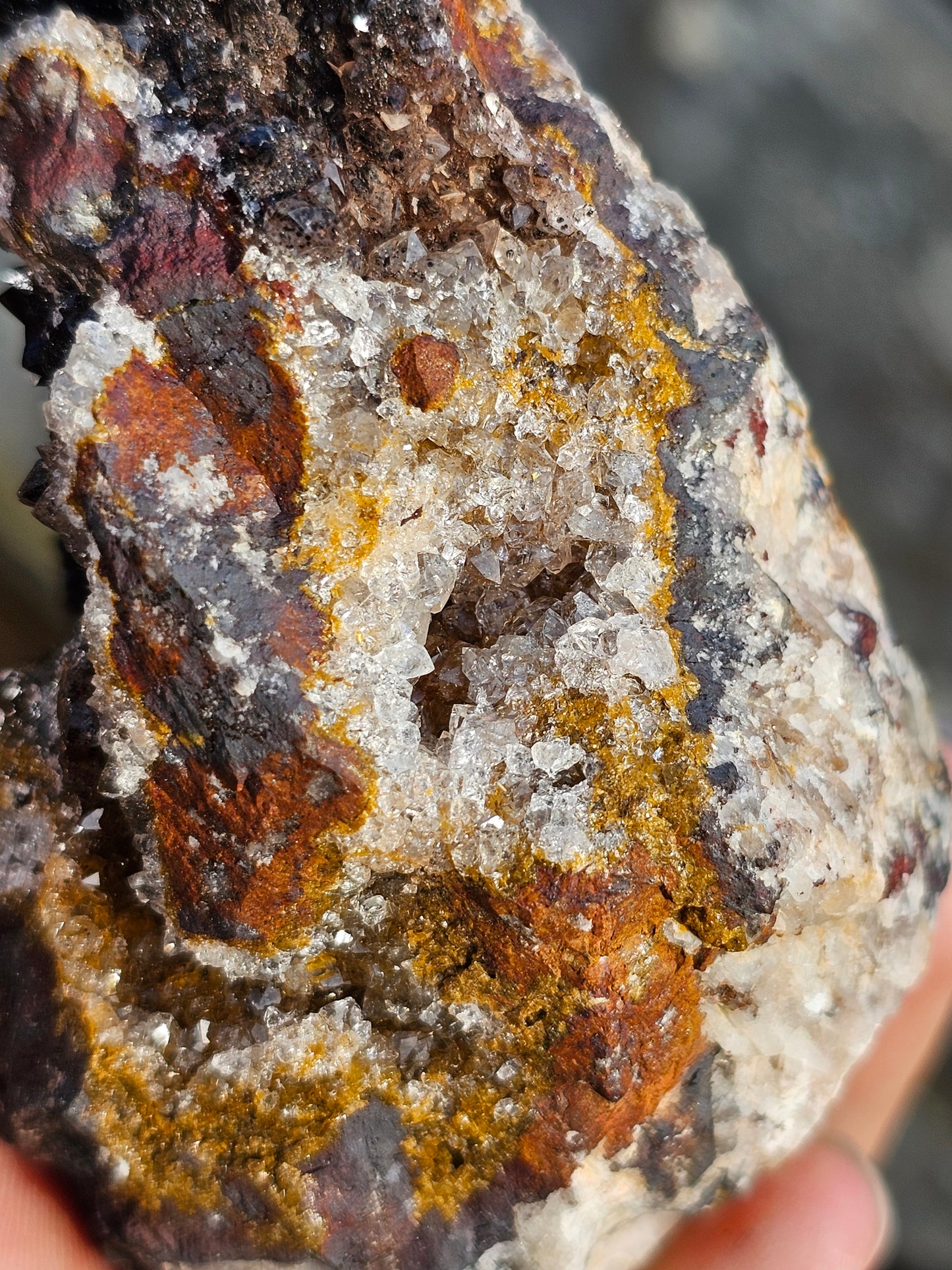 Goethite sur Quartz