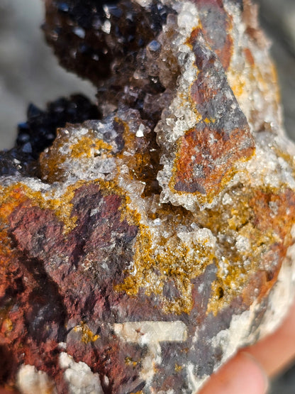 Goethite sur Quartz