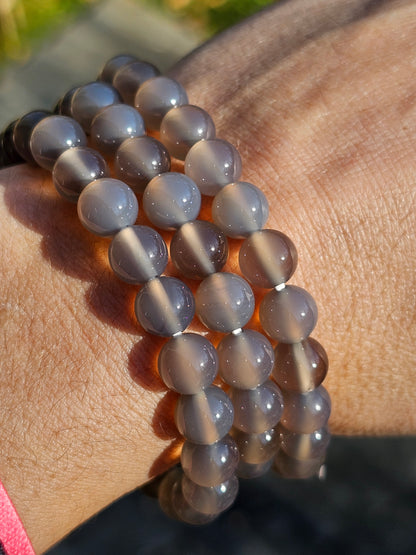 Bracelet Agate grise