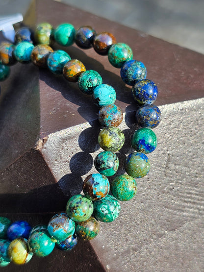 Bracelet Chrysocolle et Shattuckite