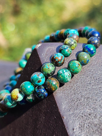 Bracelet Chrysocolle et Shattuckite