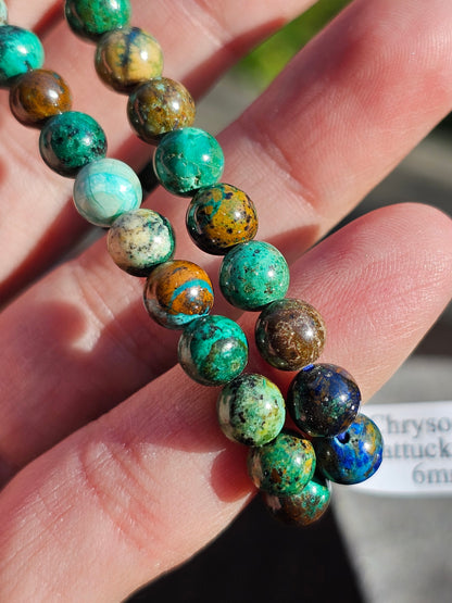 Bracelet Chrysocolle et Shattuckite