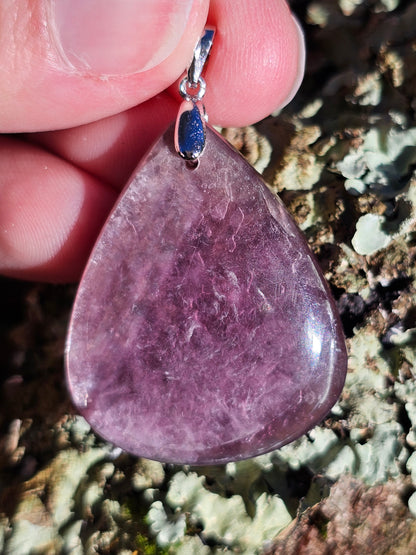 Pendentif en Lépidolite gemme n°3