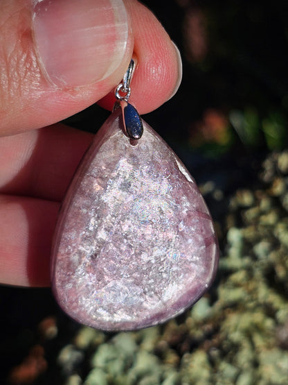 Pendentif en Lépidolite gemme n°3