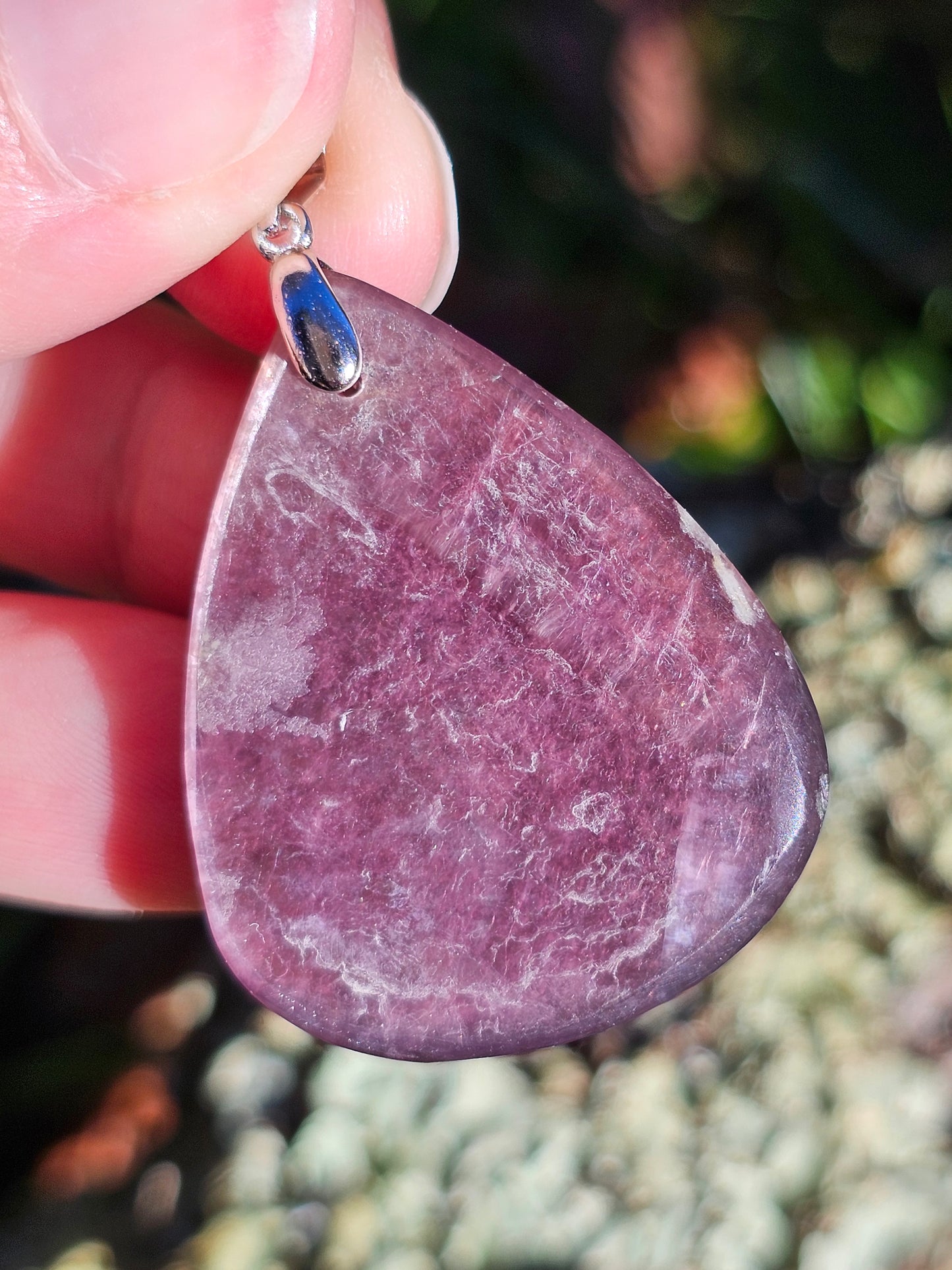 Pendentif en Lépidolite gemme n°3