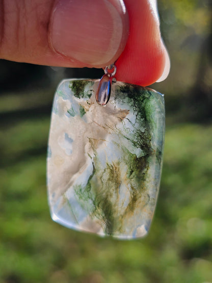 Pendentif en Agate mousse n°3