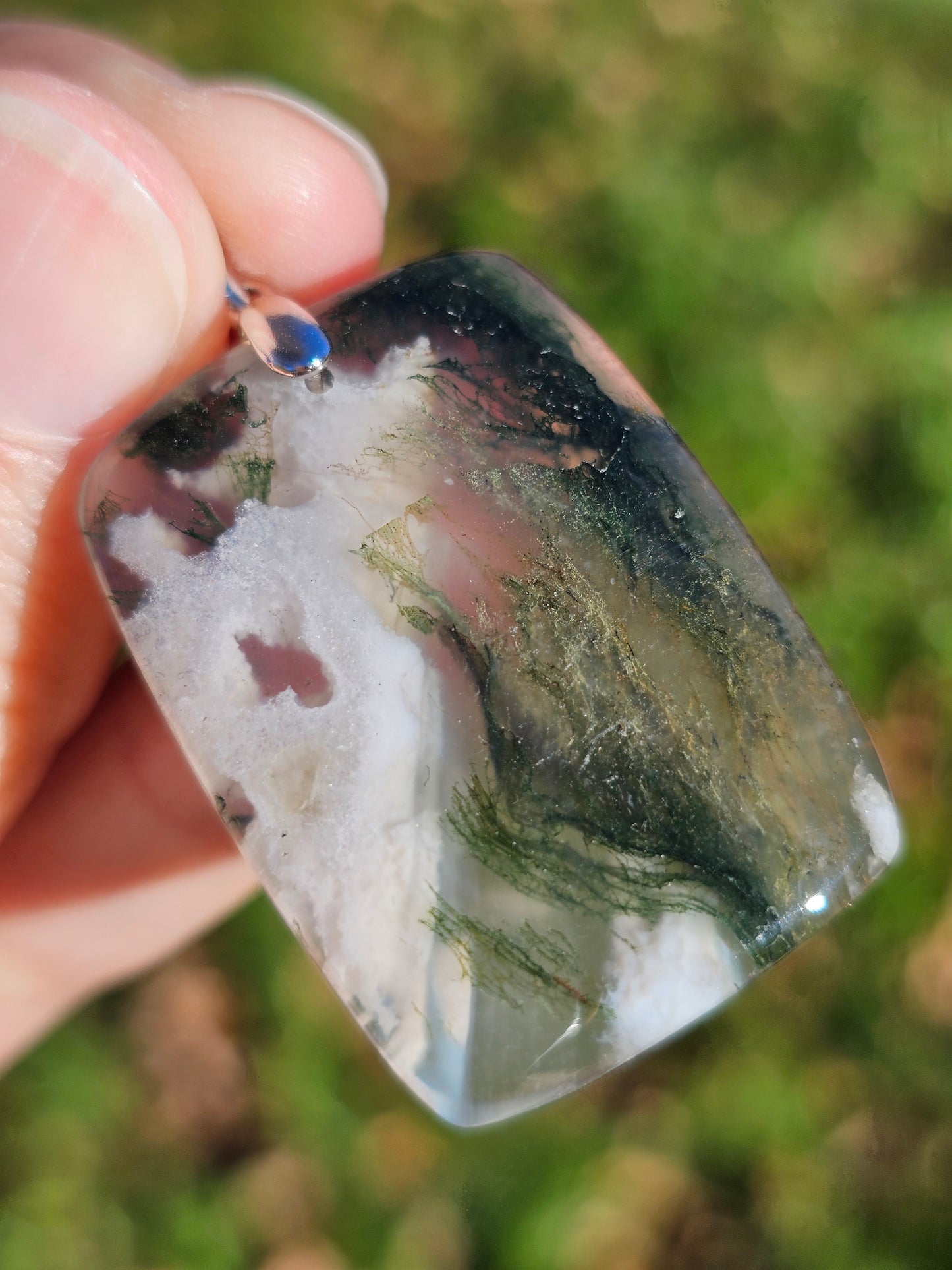 Pendentif en Agate mousse n°3