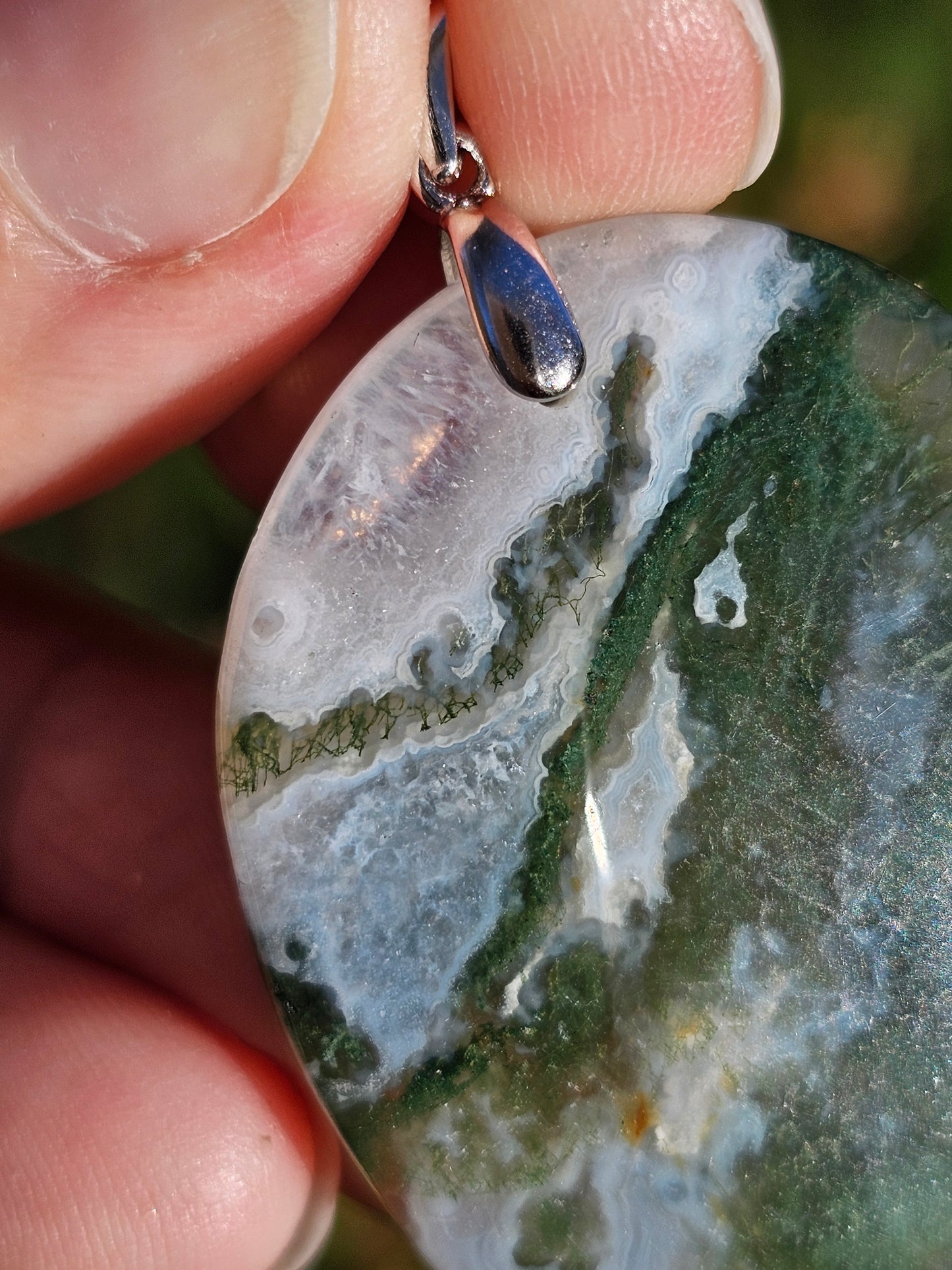 Pendentif en Agate mousse n°4