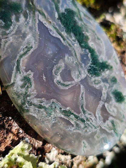 Pendentif en Agate mousse n°7