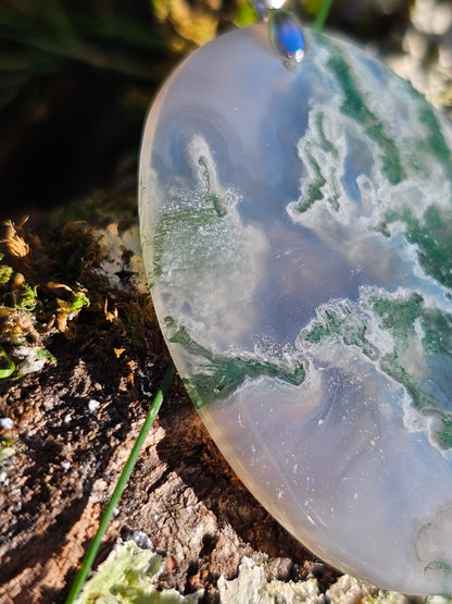 Pendentif en Agate mousse n°10