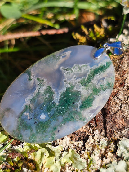 Pendentif en Agate mousse n°10