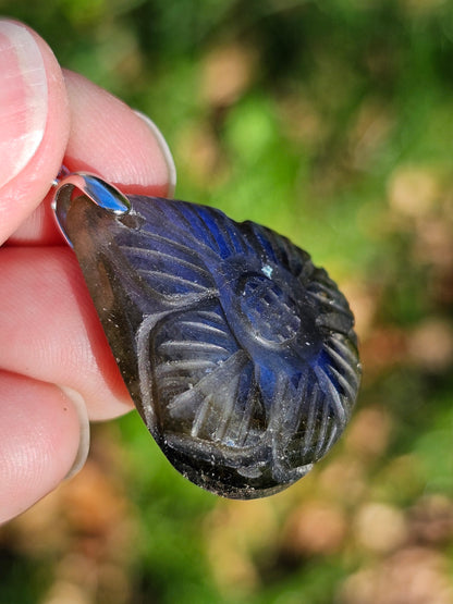 Pendentif Labradorite sculptée n°7