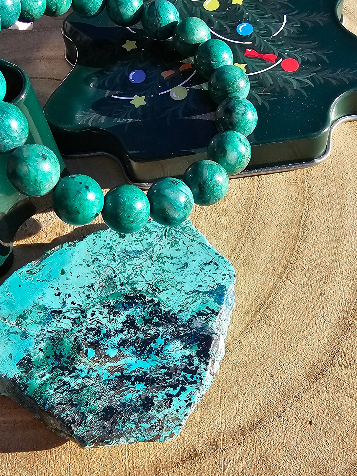 Coffret Chrysocolle et Shattuckite