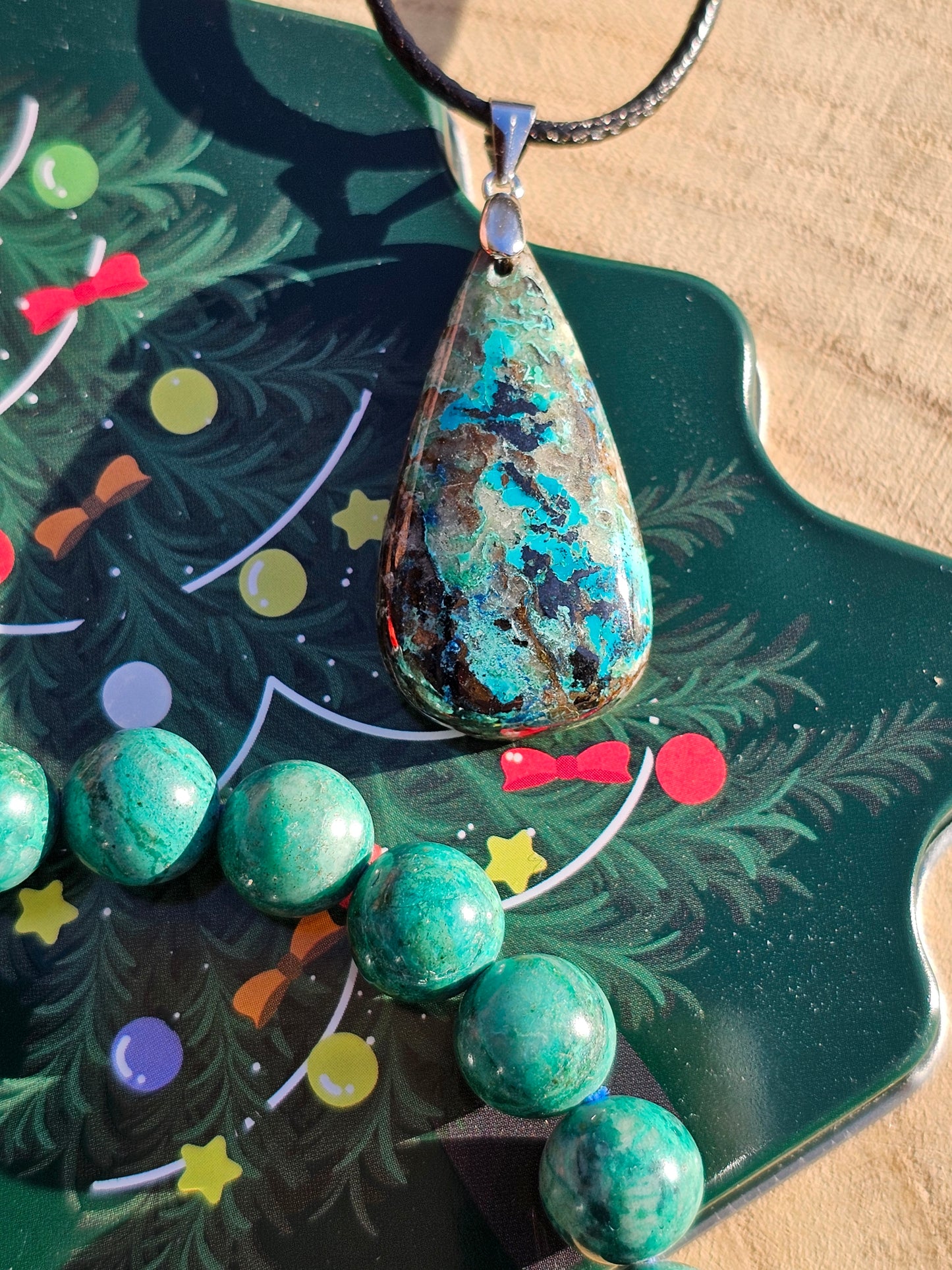 Coffret Chrysocolle et Shattuckite