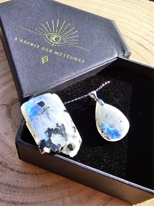 Coffret Labradorite blanche