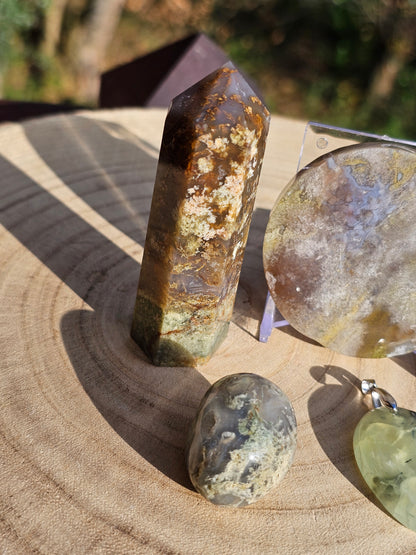 Coffret spécial Agate mousse et Prehnite