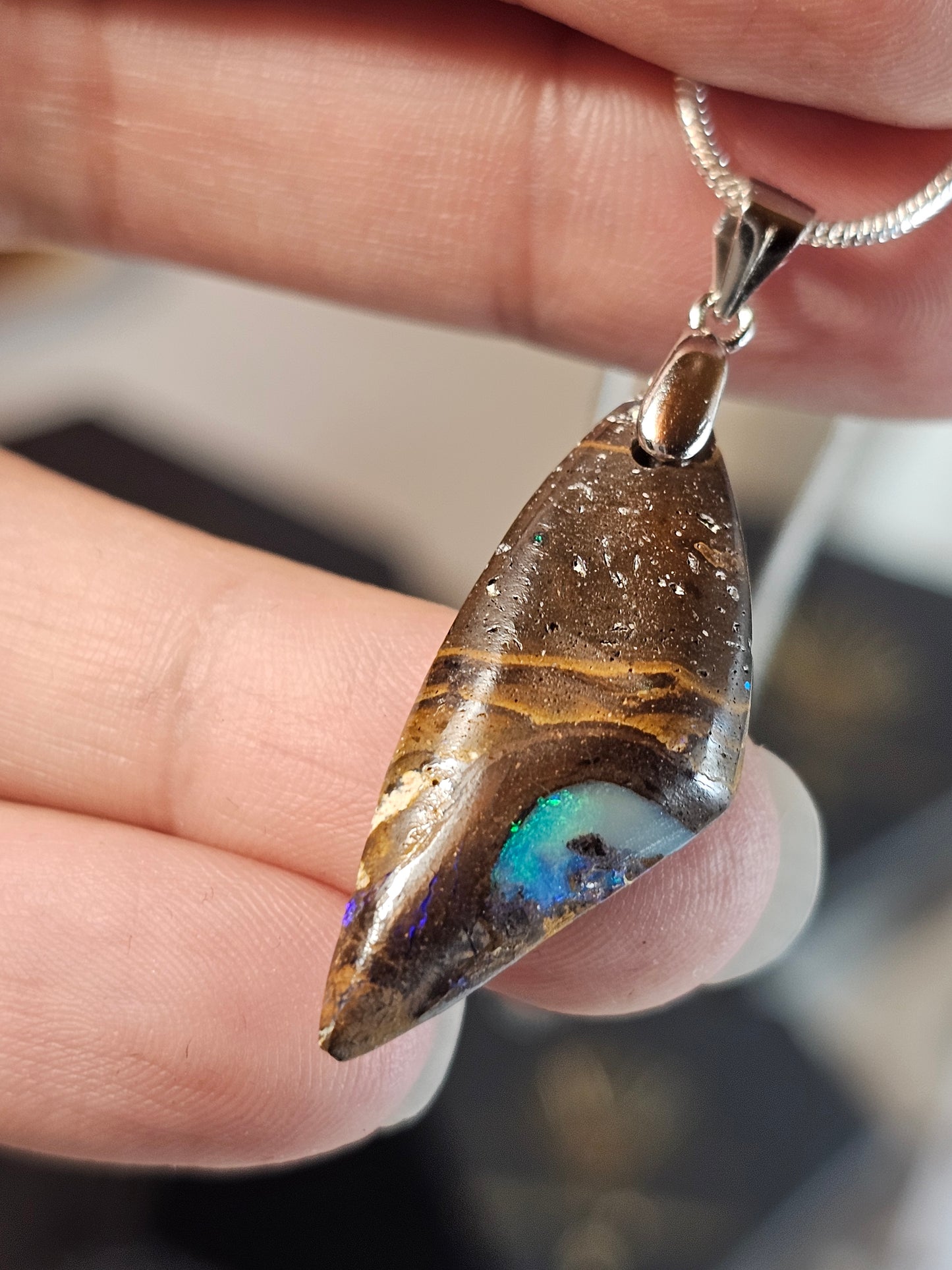 Pendentif en Opale boulder E