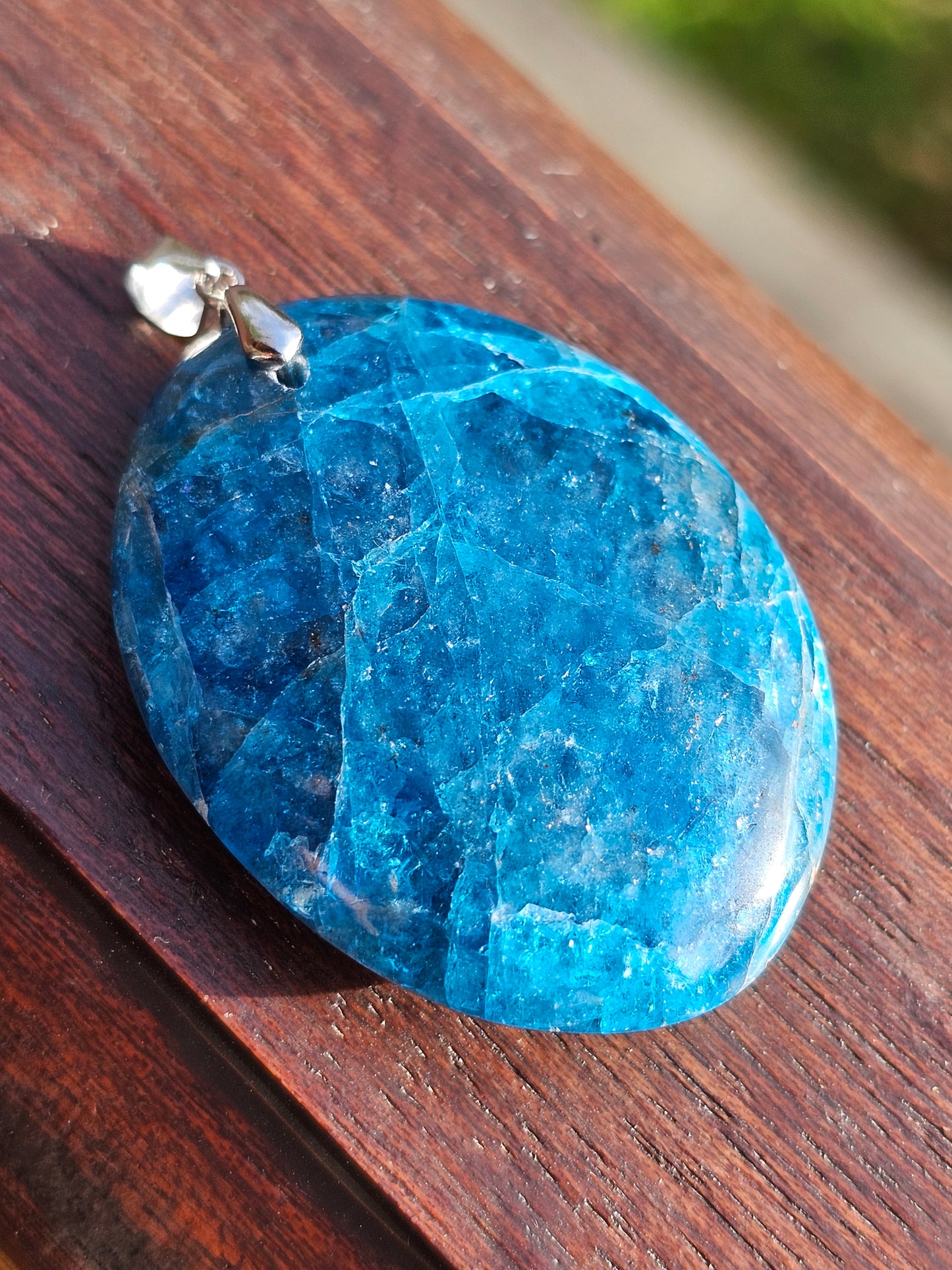 Pendentif en Apatite bleue A