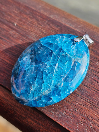 Pendentif en Apatite bleue A