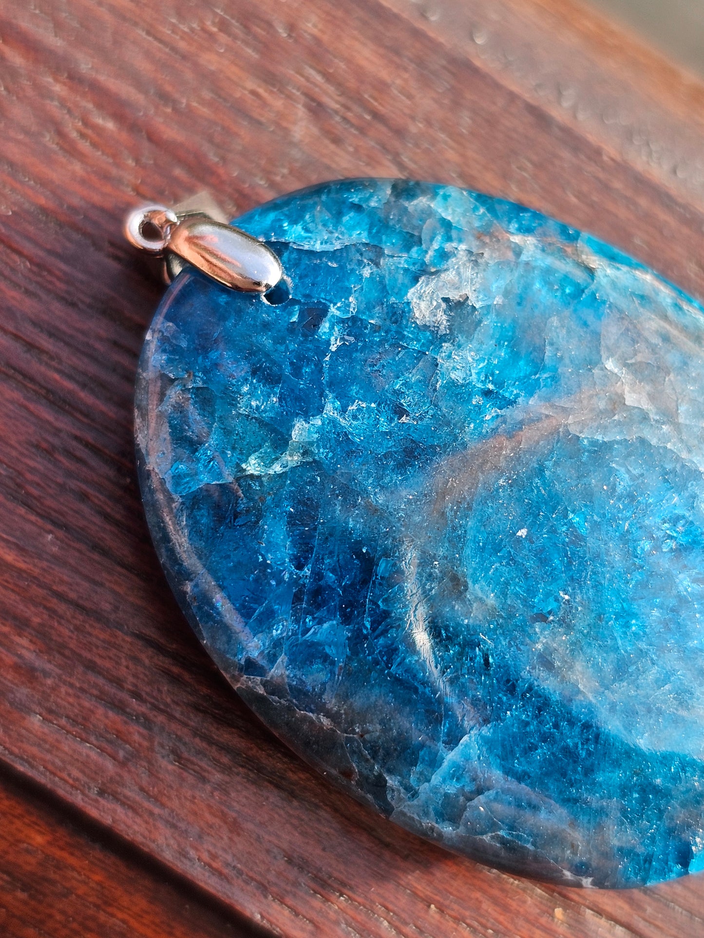 Pendentif en Apatite bleue B