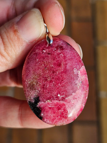 Pendentif en Rhodonite M