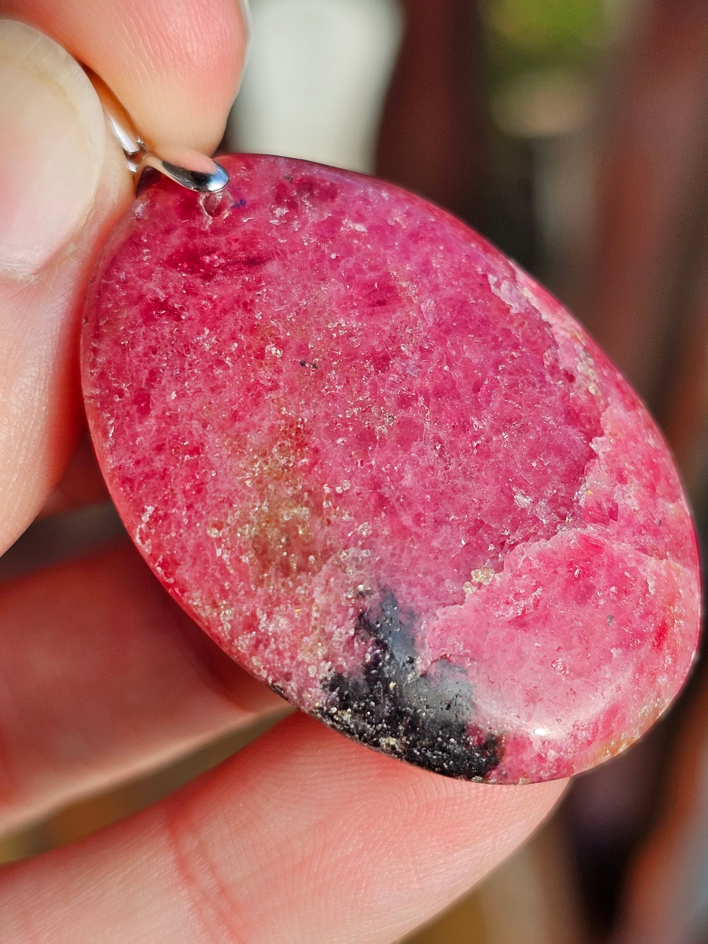 Pendentif en Rhodonite M