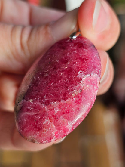 Pendentif en Rhodonite M