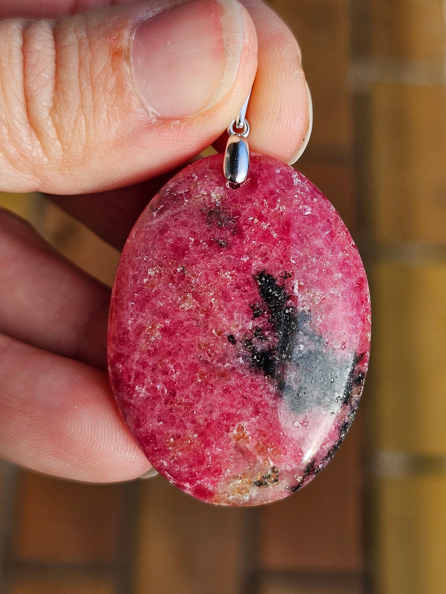 Pendentif en Rhodonite M