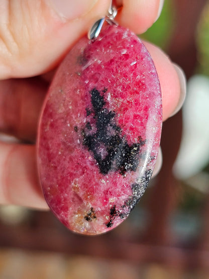 Pendentif en Rhodonite M