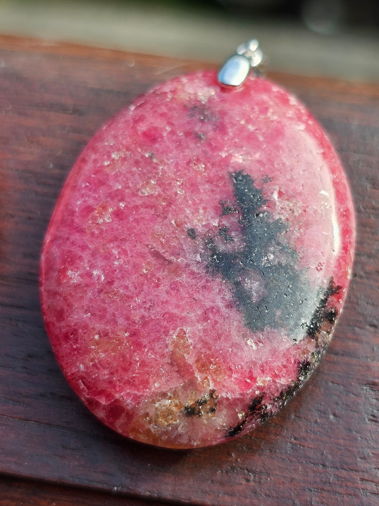 Pendentif en Rhodonite M