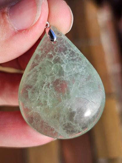 Pendentif en Fluorite verte N