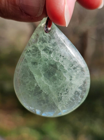 Pendentif en Fluorite verte N