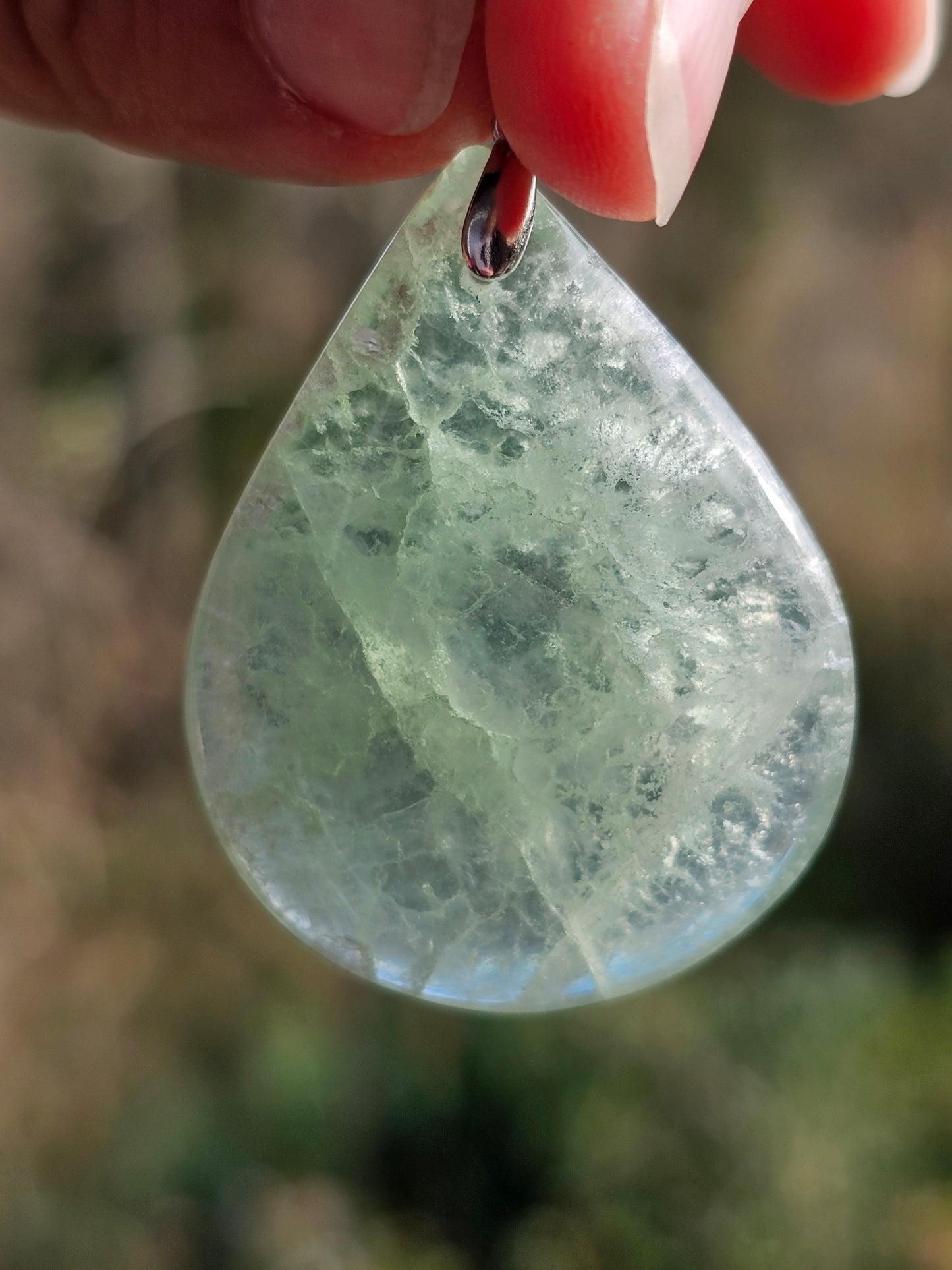 Pendentif en Fluorite verte N