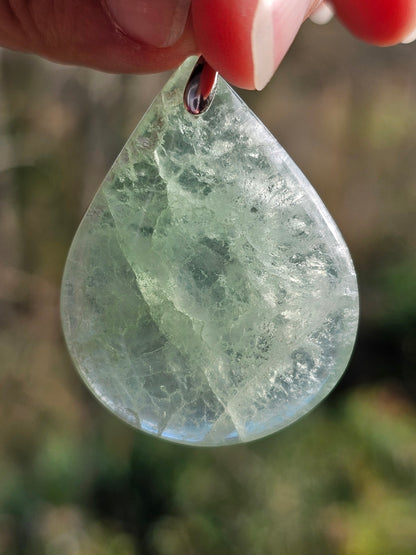 Pendentif en Fluorite verte N