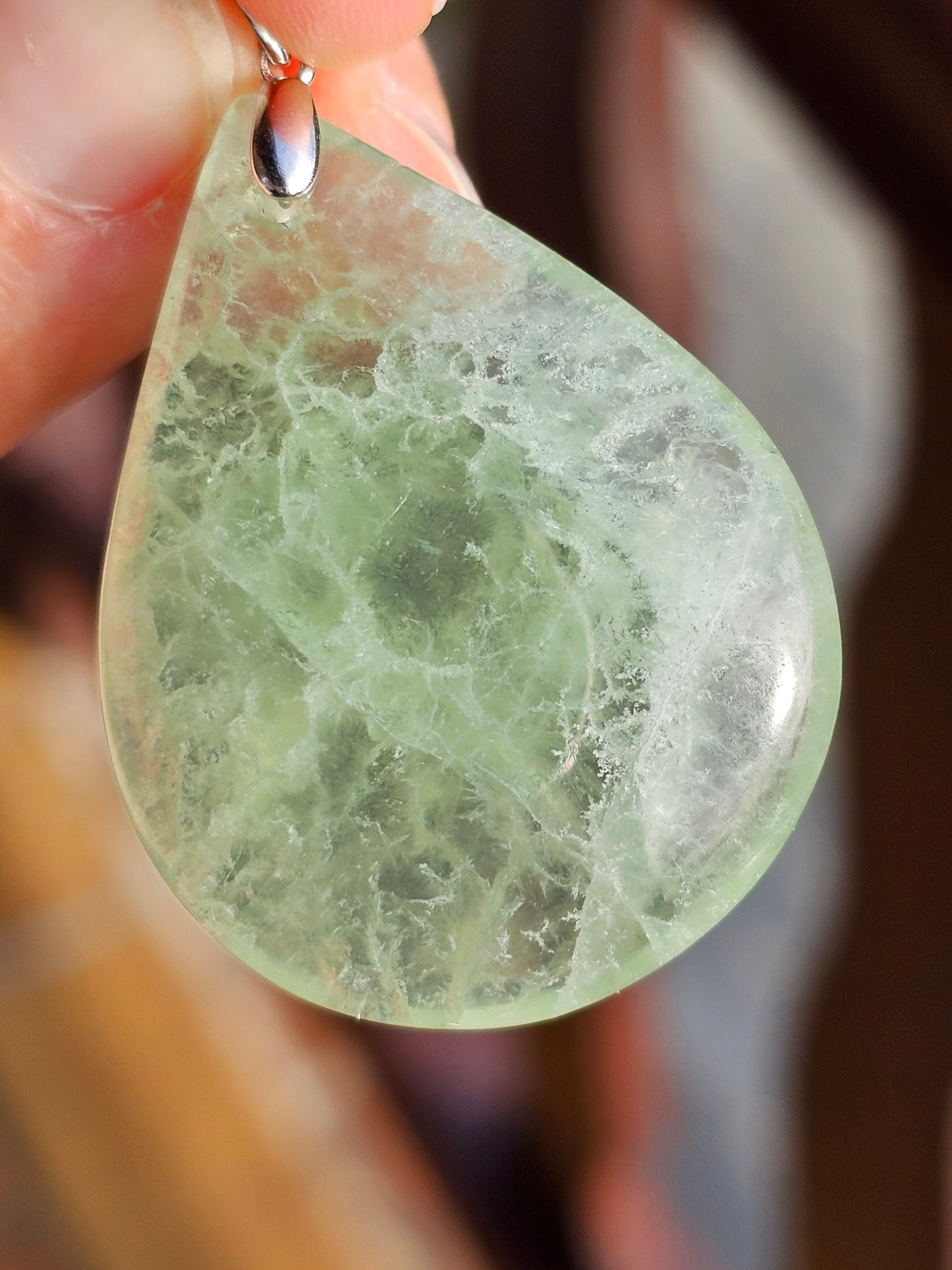 Pendentif en Fluorite verte N