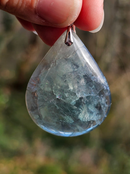 Pendentif en Fluorite verte P